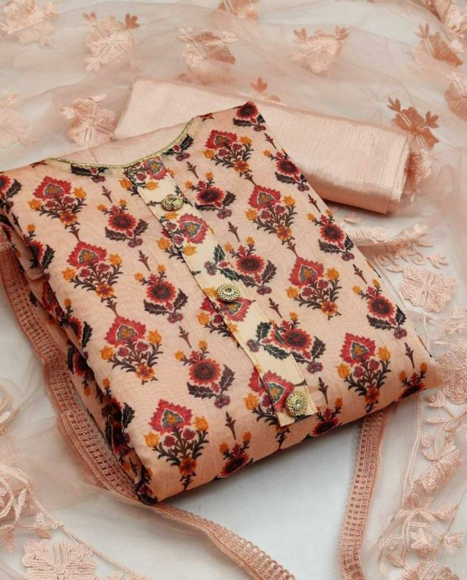 Nt 18094 Festive Wear Chanderi Cotton Designer Dress Material Collection